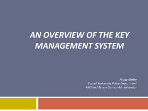 overview of the Key Management System
