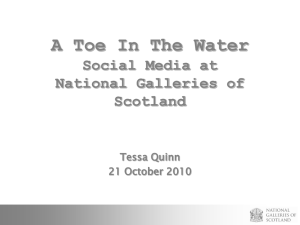 A Toe in the Water - The digital futures of cultural heritage education