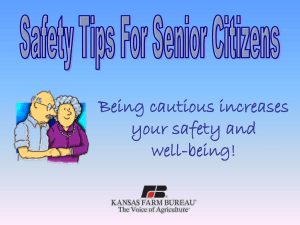 Safety Tips for Senior Citizens PowerPoint