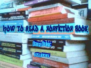 How to read a nonfiction book