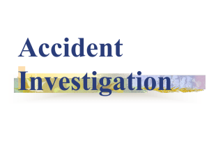 Accident Investigation - McNeese State University