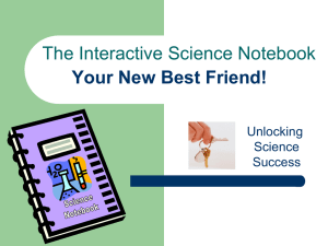 Interactive Science Notebook - Liberty Union
