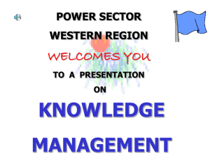 knowledge management- introductory presentation