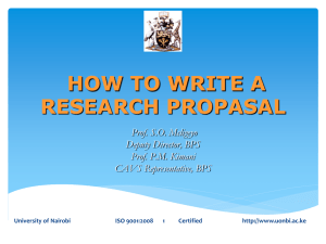 How to Write a Research Proposal