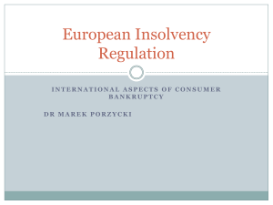 International insolvency law