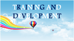 Training Needs Analysis PPT - I