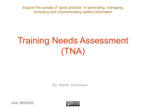 Presentation - TNA - PGIS Training Kit