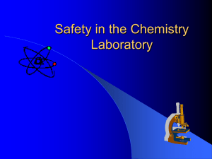 Safety in the Science Laboratory
