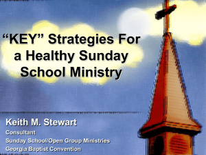 keys to effective sunday school ministry