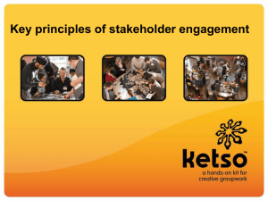 Key principles of stakeholder engagement