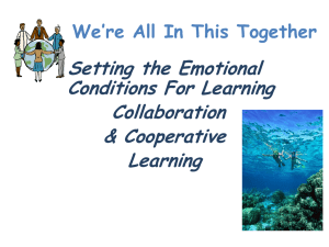 PPT slides - The Center for Effective Learning