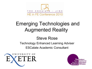 C1 Emerging technologies and Augmented Reality