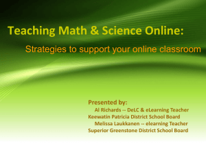 D1S29: Teaching Math & Science Online - On The Rise K-12
