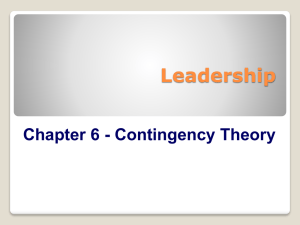 Chapter 6 - Contingency