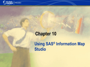 Using the SAS Information Map Studio