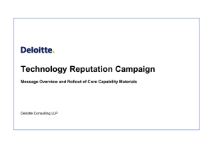 Deloitte Report Presentation