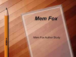 Mem Fox PowerPoint Presentation
