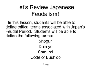 Let`s Review Japanese Feudalism!