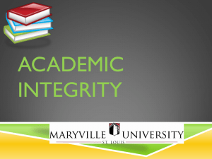 Academic Integrity - Maryville University