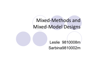 Mixed-Methods and Mixed