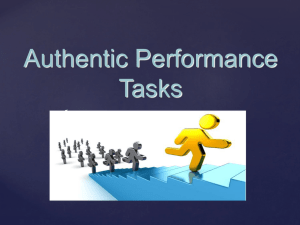 Performance Tasks PPT