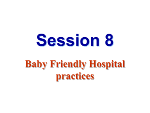 Baby Friendly Hospital Initiatives