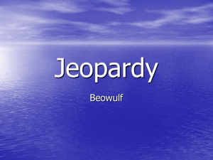 Beowulf Jeopardy