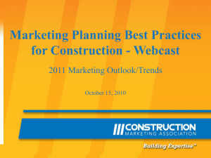 Marketing Planning - The Construction Marketing Association