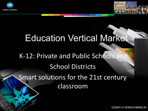 Education Vertical K-12 Presentation