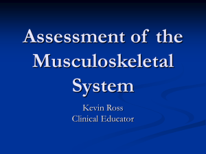 Assessment of the Musculoskeletal System