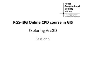Session five: Exploring ArcGIS