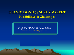 islamic bond market - Applied Islamic finance
