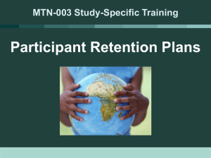 MTN-003 Participant Retention