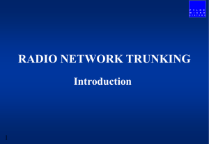 Radio Network Trunking