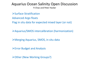 Aquarius Ocean Salinity Open Discussion