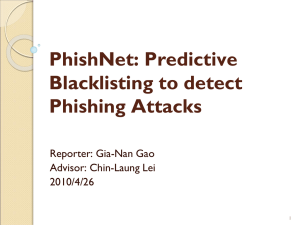 PhishNet: Predictive Blacklisting to Detect Phishing Attacks