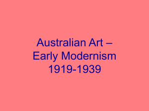 Aust Art History 1919-1930