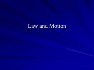 Law and Motion - johanson