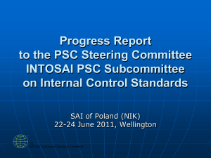 INTOSAI Subcommittee on Internal Control Standards