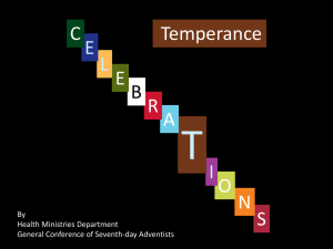 08 Temperance Presentation - Adventist Health Ministries