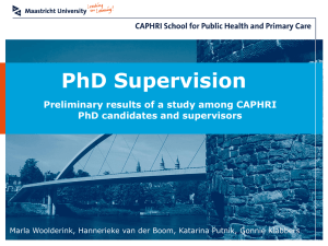 Results PhD candidates