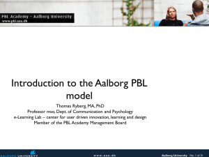 The Aalborg PBL model