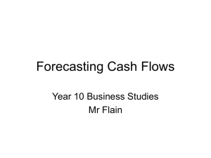Forecasting Cash Flows - Teachmebusiness.co.uk