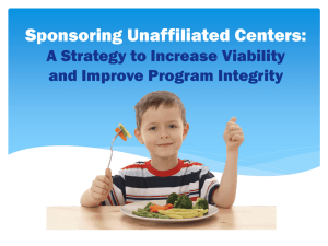 Sponsoring Unaffiliated Centers