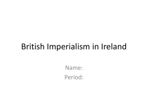British Imperialism in Ireland