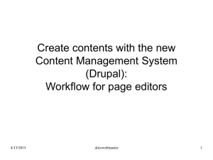 Create contents with the new Content Management - Alice