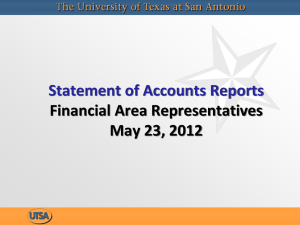 Statement of Accounts Reports