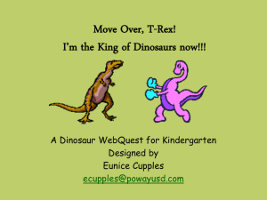Dinosaur Fact Template
