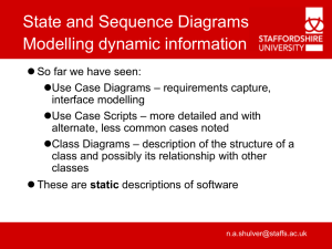 State Diagrams and Object Sequence Diagrams