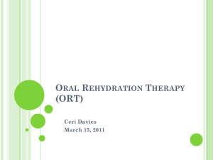 Oral Rehydration Therapy (ORT)